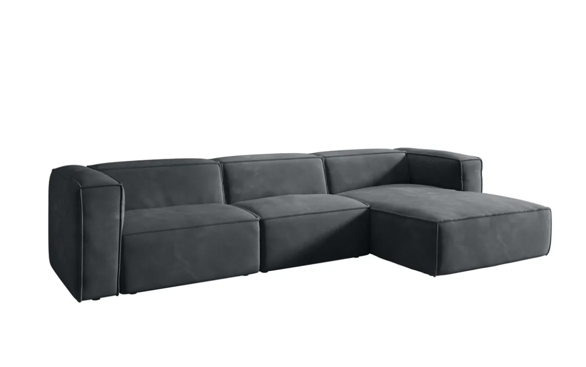 Designer Ecksofa Comfy in Samt
