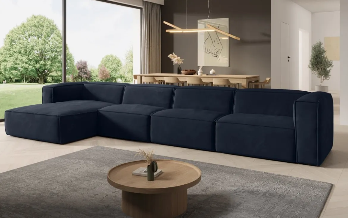 Designer Ecksofa Comfy Maxi in Samt