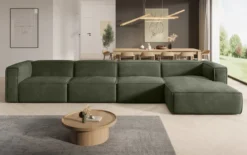 Designer Ecksofa Comfy Maxi in Samt