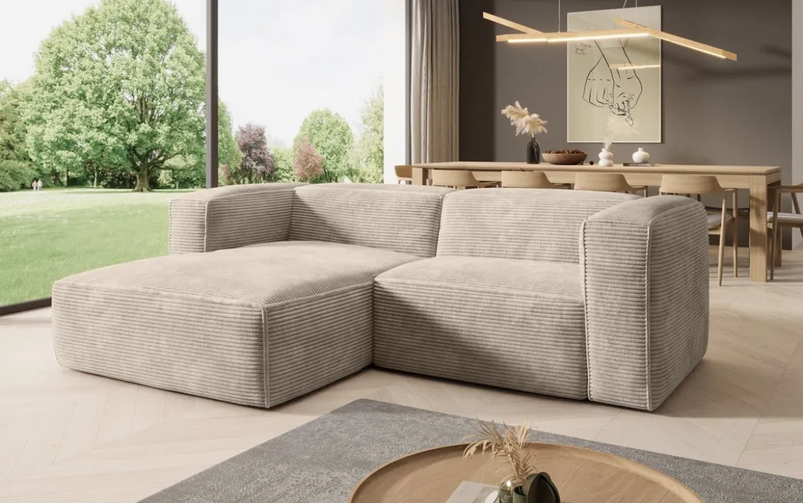 Designer Ecksofa Comfy Mini in Cord