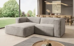 Designer Ecksofa Comfy Mini in Samt