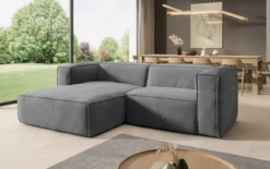 Designer Ecksofa Comfy Mini in Samt