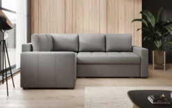 Designer Ecksofa Cortino mit Schlaffunktion und Stauraum