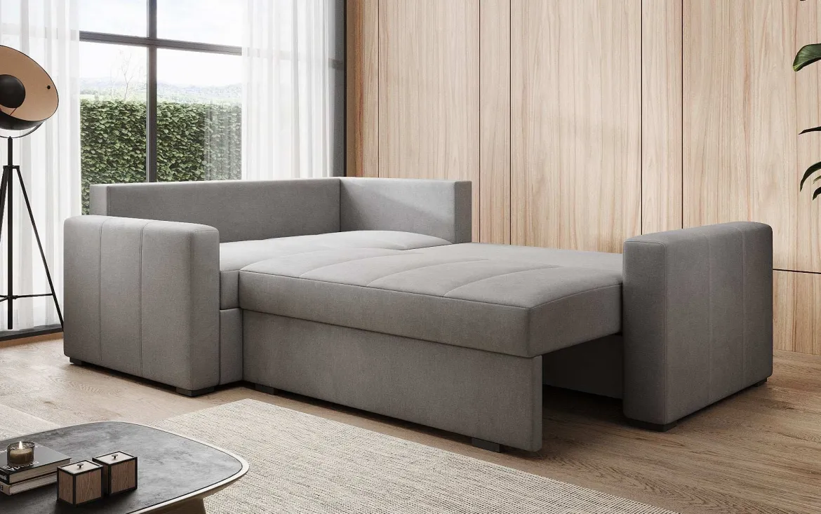 Designer Ecksofa Cortino mit Schlaffunktion und Stauraum