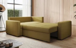 Designer Ecksofa Cortino mit Schlaffunktion und Stauraum