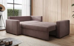 Designer Ecksofa Cortino mit Schlaffunktion und Stauraum