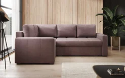 Designer Ecksofa Cortino mit Schlaffunktion und Stauraum