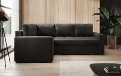 Designer Ecksofa Cortino mit Schlaffunktion und Stauraum