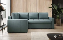 Designer Ecksofa Cortino mit Schlaffunktion und Stauraum