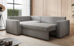 Designer Ecksofa Cortino mit Schlaffunktion und Stauraum