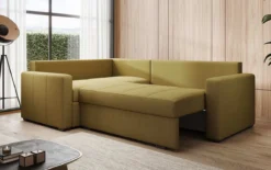Designer Ecksofa Cortino mit Schlaffunktion und Stauraum