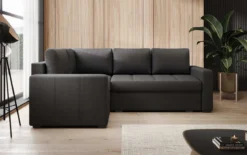 Designer Ecksofa Cortino mit Schlaffunktion und Stauraum