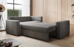 Designer Ecksofa Cortino mit Schlaffunktion und Stauraum