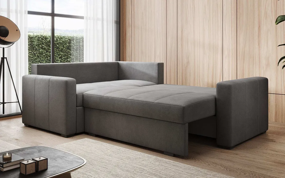 Designer Ecksofa Cortino mit Schlaffunktion und Stauraum