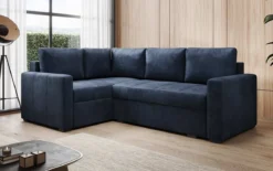 Designer Ecksofa Cortino mit Schlaffunktion und Stauraum