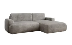 Designer Ecksofa Enzo mit Schlaf- und Klappfunktion in Cord