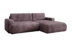 Designer Ecksofa Enzo mit Schlaf- und Klappfunktion in Cord