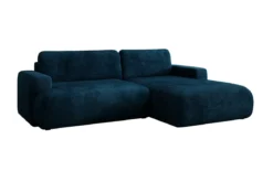 Designer Ecksofa Enzo mit Schlaf- und Klappfunktion in Cord