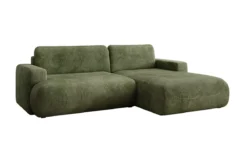 Designer Ecksofa Enzo mit Schlaf- und Klappfunktion in Cord