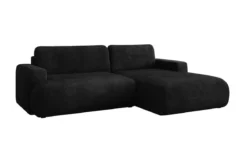 Designer Ecksofa Enzo mit Schlaf- und Klappfunktion in Cord