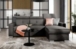 Designer Ecksofa Ferila mit Schlaf- und Klappfunktion