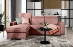 Designer Ecksofa Ferila mit Schlaf- und Klappfunktion