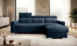 Designer Ecksofa Ferila mit Schlaf- und Klappfunktion
