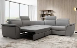 Designer Ecksofa Fernando mit Schlaffunktion und Stauraum