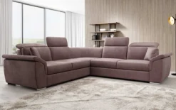Designer Ecksofa Fernando mit Schlaffunktion und Stauraum