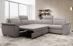 Designer Ecksofa Fernando mit Schlaffunktion und Stauraum