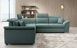 Designer Ecksofa Fernando mit Schlaffunktion und Stauraum