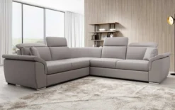 Designer Ecksofa Fernando mit Schlaffunktion und Stauraum