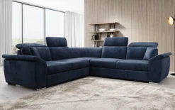 Designer Ecksofa Fernando mit Schlaffunktion und Stauraum