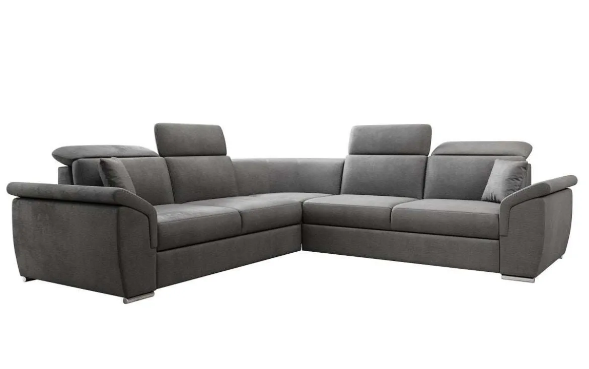 Designer Ecksofa Fernando mit Schlaffunktion und Stauraum