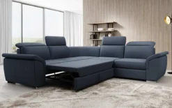 Designer Ecksofa Fernando mit Schlaffunktion und Stauraum