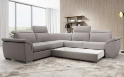 Designer Ecksofa Fernando mit Schlaffunktion und Stauraum