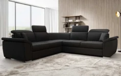 Designer Ecksofa Fernando mit Schlaffunktion und Stauraum