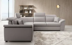 Designer Ecksofa Fernando mit Schlaffunktion und Stauraum