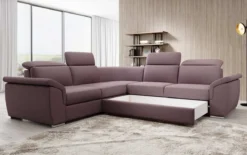 Designer Ecksofa Fernando mit Schlaffunktion und Stauraum