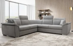 Designer Ecksofa Fernando mit Schlaffunktion und Stauraum