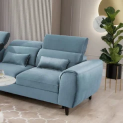 Designer Ecksofa Forino mit Schlaf- und Klappfunktion