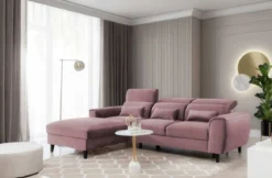 Designer Ecksofa Forino mit Schlaf- und Klappfunktion
