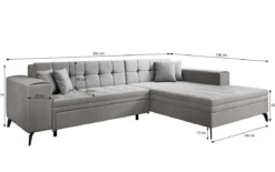 Designer Ecksofa Frida mit Schlaffunktion