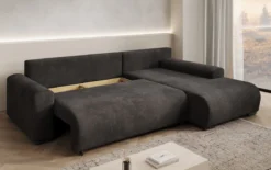 Designer Ecksofa Hanna mit Schlaffunktion und Stauraum