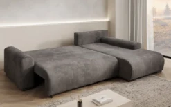 Designer Ecksofa Hanna mit Schlaffunktion und Stauraum