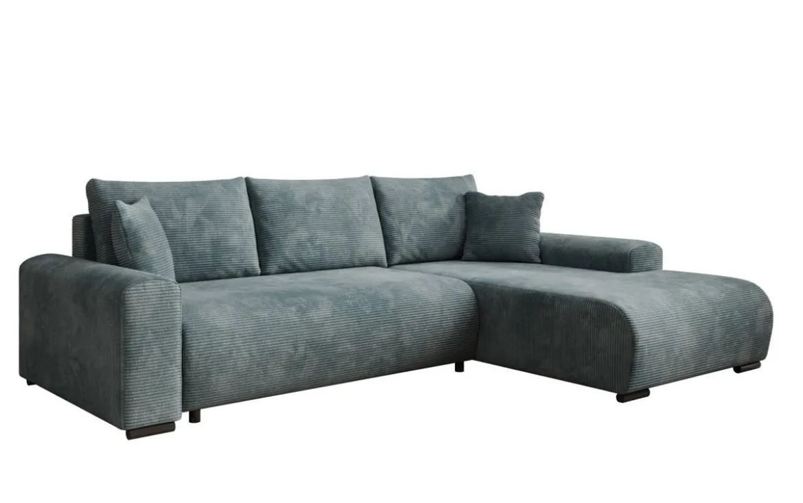 Designer Ecksofa Hanna mit Schlaffunktion und Stauraum