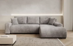 Designer Ecksofa Hanna mit Schlaffunktion und Stauraum