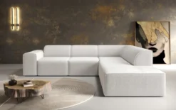 Designer Ecksofa Idiola in Teddy Bouclé