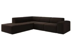 Designer Ecksofa Idiola in Teddy Bouclé