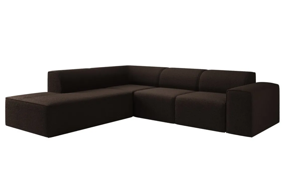 Designer Ecksofa Idiola in Teddy Bouclé